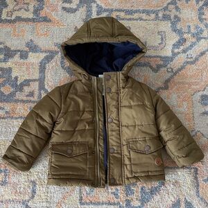 Little Me Olive Puffer Jacket